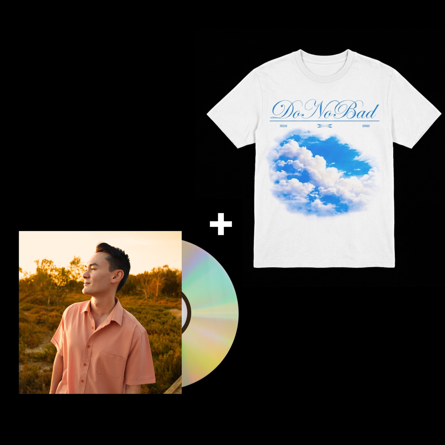 02 / CD + Do No Bad White Tee Bundle