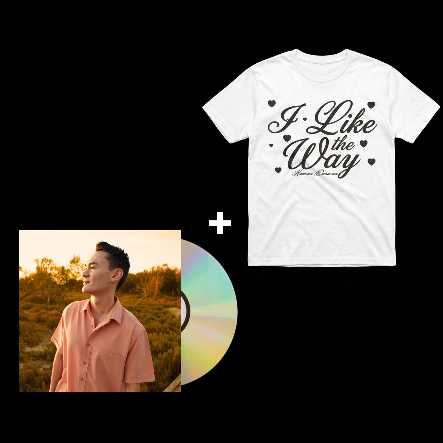 02 / CD + I Like the Way White Tee Bundle
