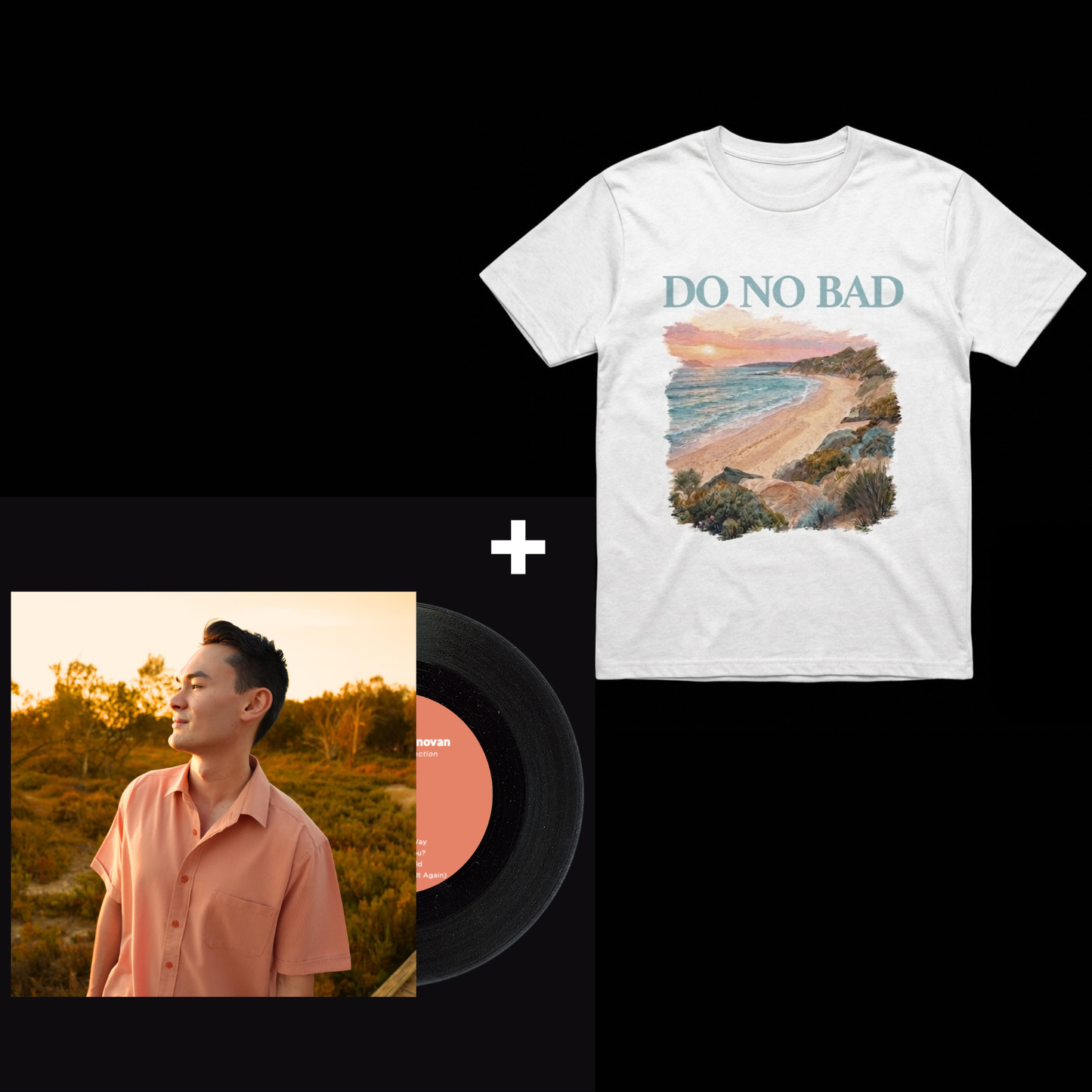 02 / Vinyl + Do No Bad White Tee Bundle