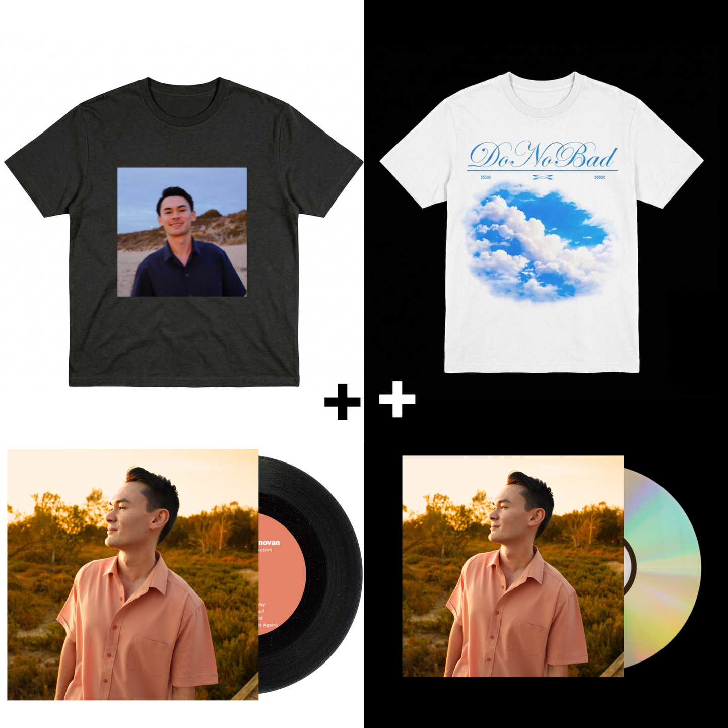 01 / Collector Bundle (Vinyl + CD + Artist Coal Tee + Do No Bad White Tee + Digital Download)