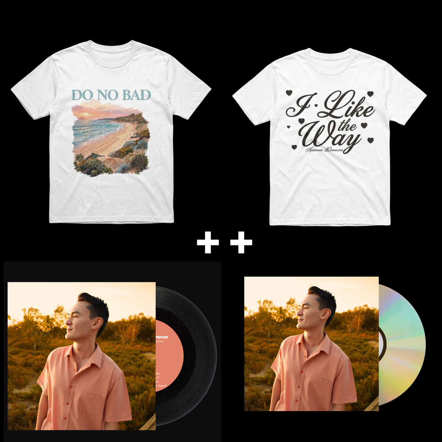 01 / Collector Bundle (Vinyl + CD + Do No Bad White Tee + I Like the Way White Tee + Digital Download)