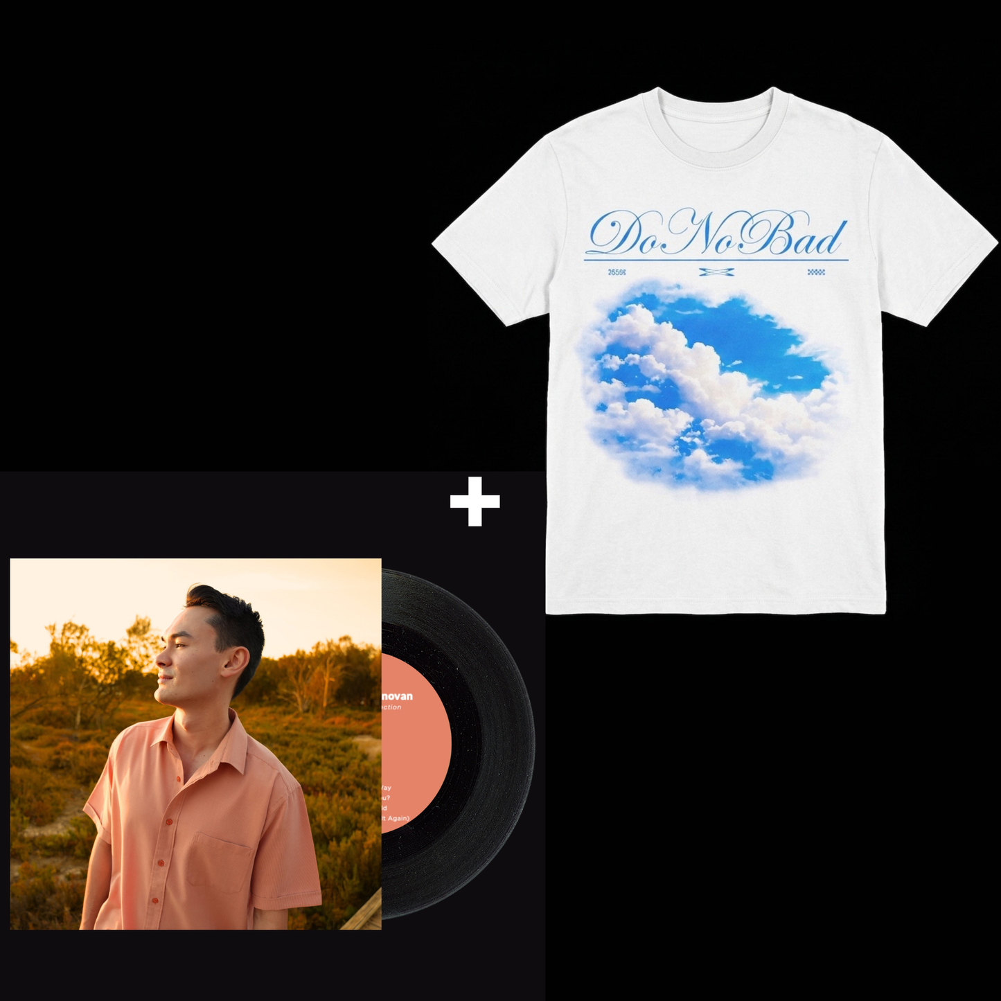 02 / Vinyl + Do No Bad White Tee Bundle