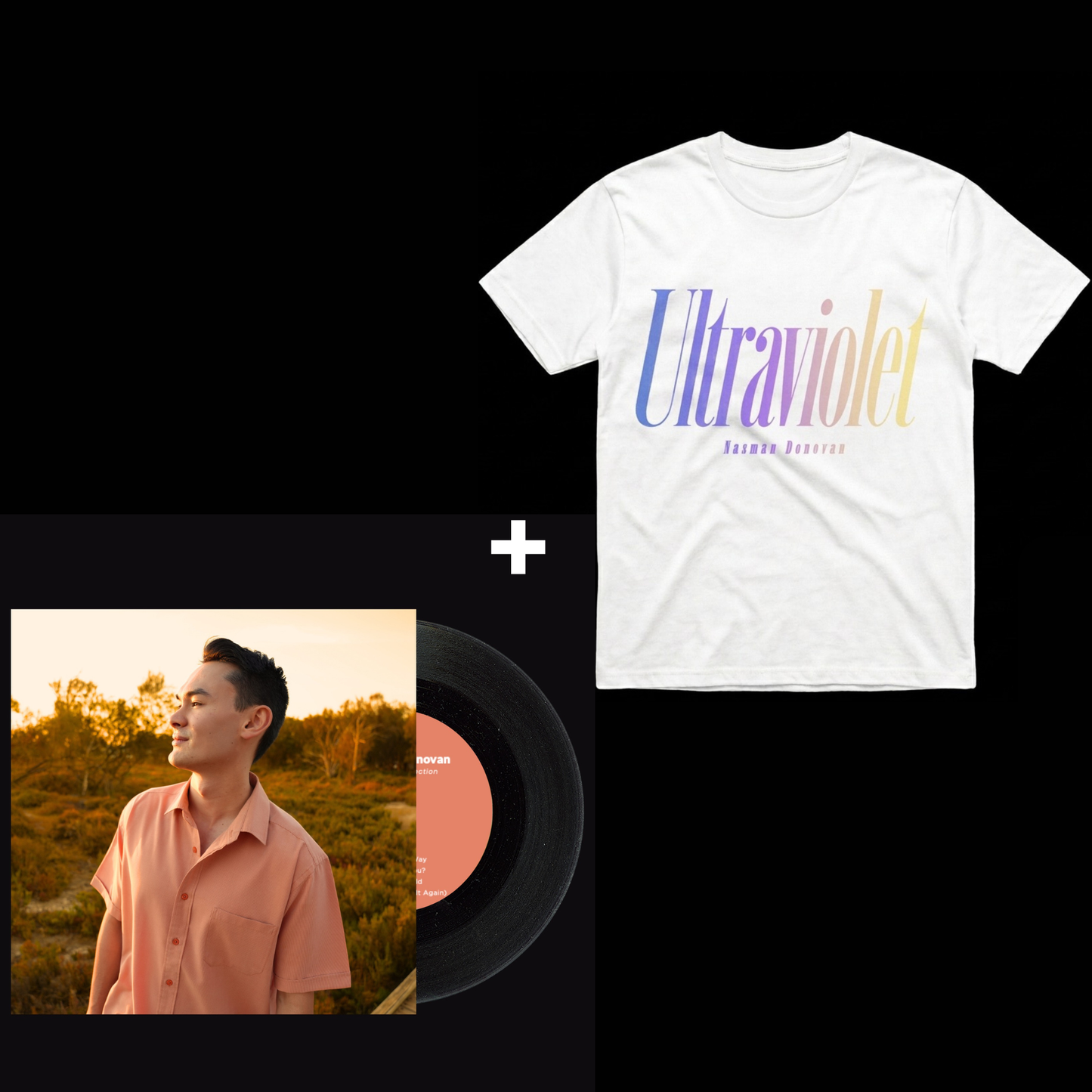 02 / Vinyl + Ultraviolet White Tee Bundle