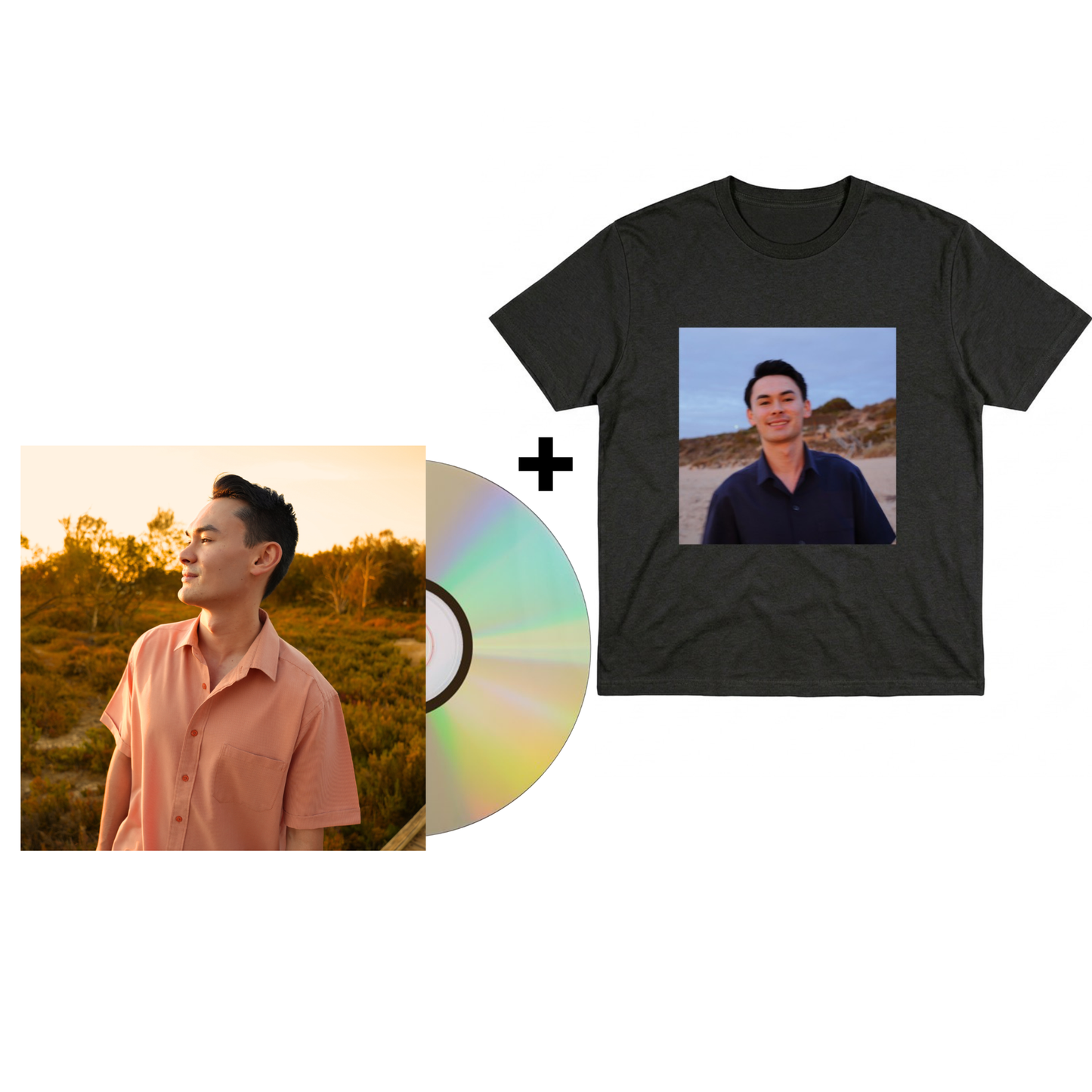 02 / CD + Artist Coal Tee Bundle